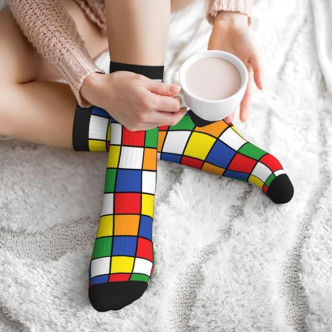 Crew Athletic Socks Funny Crazy Casual Sports Novelty Dress Socks for Women Men Running Hiking