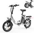 RIDWIND 16" Folding Electric Bike Adults, Peak 630W Adult Electric Bicycles, Up to 25 MPH and 35 Miles Foldable Ebikes, Electric Bike for Teens with 36V 8Ah Removable Battery, UL2849 Certificate