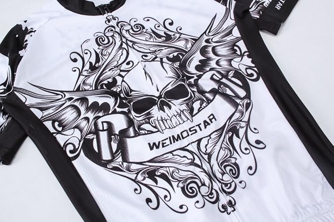 Weimostar Men's Cycling Jersey Men Mountain Bike Jerseys Short Sleeve Tops S-5XL