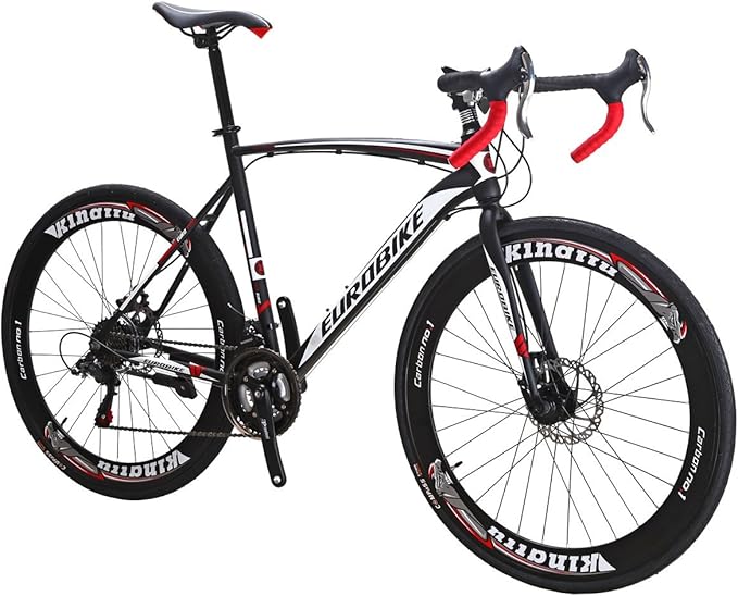 EUROBIKE Road Bike TSM XC550 Bike 21 Speed Dual Disc Brake 54CM 3-Spoke Wheels Bicycle……