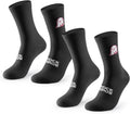 ROCKBROS Aerodynamic Cycling Socks with Wear-resistant Heel, VNS Halloween Series Breathable Athletic Crew Socks, 2 & 3-Pack