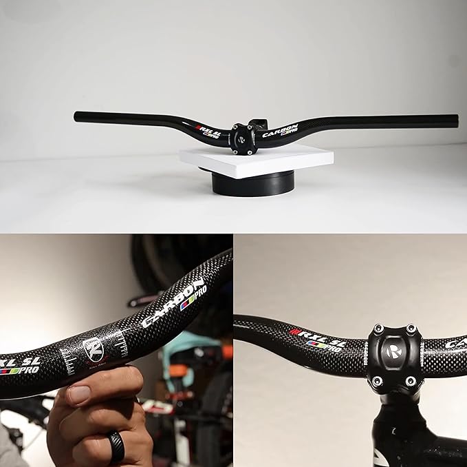 Carbon Handlebars, Mountain Bike Handlebars, Riser Bars 31.8mm 3K Matt Glossy 680mm 700mm 720mm 740mm 760mm MTB Handlebars for Mountain Bikes,Road Bike