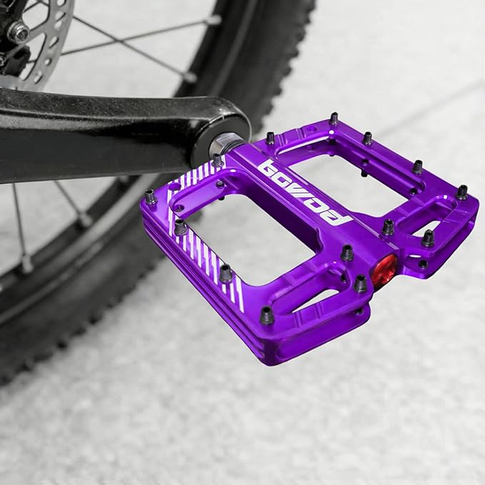 Bike Pedals 9/16" Lightweight Non-Slip Bicycle Platform Pedals - Fits Most Adult Bikes & Mountain Bikes &MTB, Road Bikes and Slip-Resistant Design