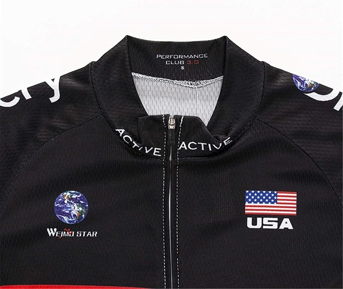 Cycling Jerseys Men Bicycle Short Sleeve Summer Shirt Bike Biking Tops Riding Clothing Flag