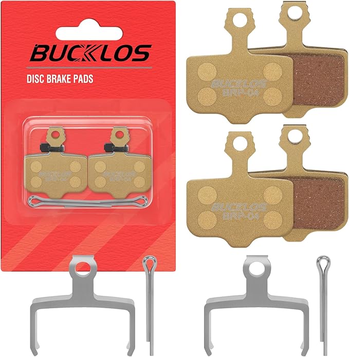 BUCKLOS Bike Disc Brake Pads-Bicycle Disk Brake Pads for Sram Avid Elixir E1 E3 E5 E7 E9 ER ER CR Mag Level TL T Sram XX X0 X7 X9 XXWC DB1 DB3 DB5 for Mountain Bike/Ebike/Road Bike/Scooter