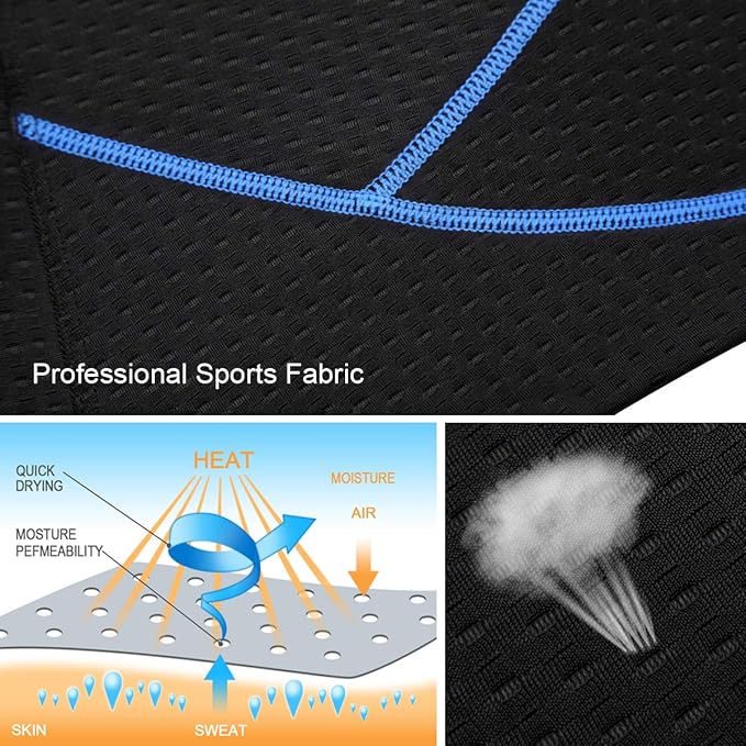 Souke Sports Men's Cycling Underwear Shorts 4D Padded Bike Bicycle MTB Liner Shorts with Anti-Slip Leg Grips