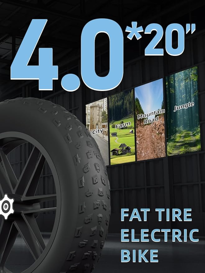DEEPOWER Electric Bike for Adults,1500W Peak Motor 30MPH Electric Dirt Bike,Dual Suspension Ebikes for Adults, 20" Fat Tire E Bike with 624Wh 40 Miles Battery,UL2849 Tested