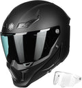 ILM Motorcycle Helmets for Adult Men Women Full Face DOT ECE Powersports Dual Visor Street Racing Helmet with Pinlock Cascos para Motos Model MF509 (Matte Black, XL)