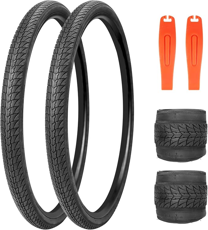 WEEROCK 700C Road Bike Tires 700 X 38C Bicycle Tires Gravel Bicycle Tire with/Without Inner Tubes 48mm Presta Valve, Replace Bike Tyres, Black