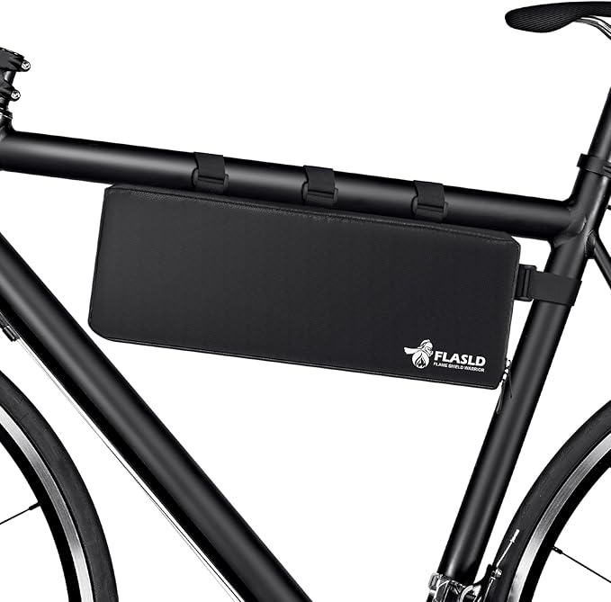 FLASLD Fireproof Electric Scooter Battery Hanging Bag, 15.3 x 5.9 x 4in Ebike Battery Bag, Electric Bike Bicycle Saddlebag, Storage Ebike Bag