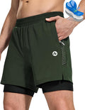 Nepest Men's Mountain Bike Shorts 4D Padded Cycling Bicycle Biker Riding Loose-fit Gel Padding MTB Shorts Zipper Pockets