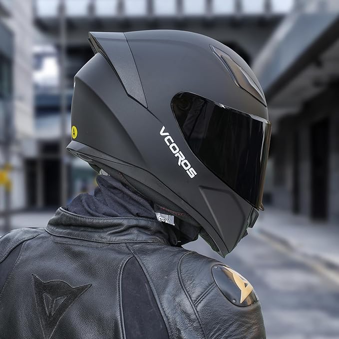 VCOROS Motorcycle Full Face Helmet for Unisex-Adults DOT Approved WS-609 Motorbike Street Bike Racing Helmets