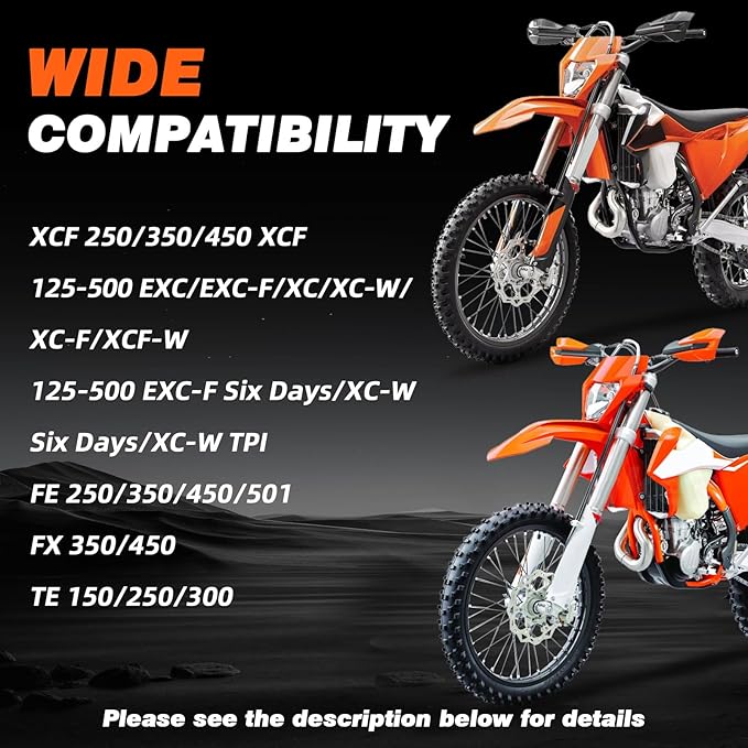 Dirt Bike Kickstand Side Stand Support Stand Adjustable Aluminum CNC with Springs for 150 200 250 300 350 400 450 500 530 XC/XC-F/XCF-W/XCW/XCFW/EXC/EXC-F/EXC Sixdays/FE/TE 2008-2016 Orange