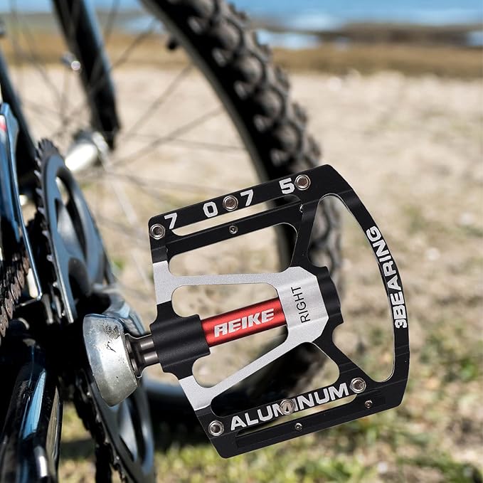 Bike Pedals, Mountain Bike Pedals Lightweight Aluminum Bicycle Pedals Road Bike Cycling Pedals Platform