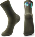 ROCKBROS Cycling Socks,Crew Length Bike Socks,Shock-Absorbing & Non-Slip,4-Season Versatilefor Men Women