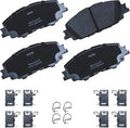 Bendix Premium SBC2176 Ceramic Front Brake Pads for Toyota Corolla 2024-2019, Prius 2024-2023, Prius Prime 2022-2020