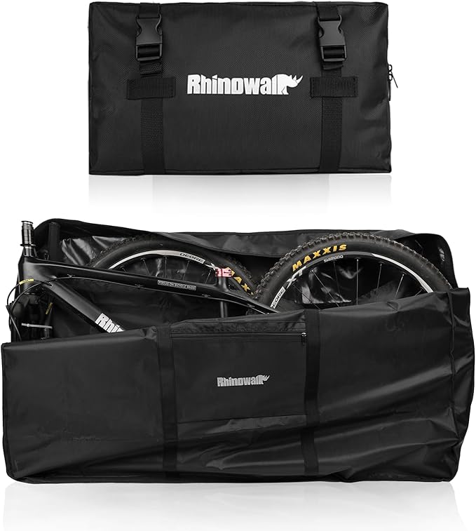 Rhinowalk Folding Bike Bag - Waterproof Bicycle Travel Case Outdoors Bike 26 to 27.5 inch Transport Bag for Cars Train Air Travel