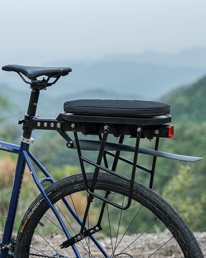 ROCKBROS Foldable Bike Bag for Rear Rack - Durable, Expandable, and Versatile - 5L Capacity