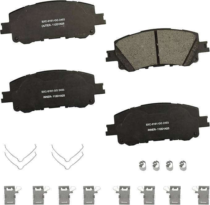 Bendix Premium SBC2493 Ceramic Front Brake Pads for Mazda CX-70 2025, CX-90 2025-2024