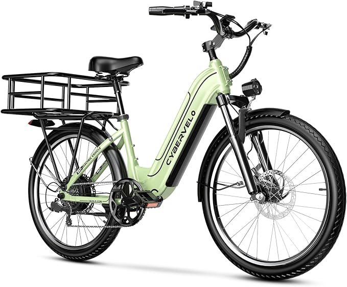 1000 Peak Electric Bike for Adults,up 80 Miles Removable Battery Ebike, 26" Electric E Bike with 7-Speed,Adult Electric Bicycles for Commute Beach Snow White Womens All Terrain