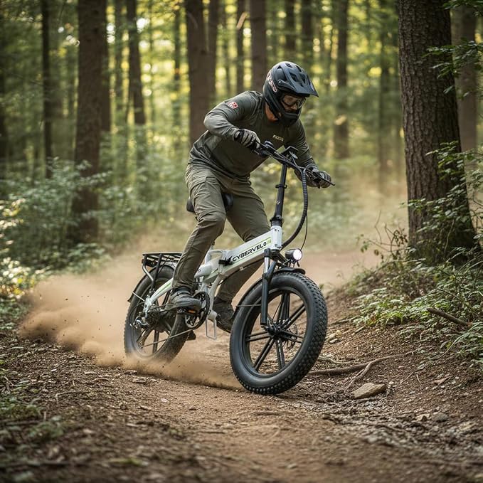 1000W Folding Electric Bike for Adults,75+ Miles,30+MPH,48V 20.8Ah Removable Battery,20" Fat Tire Electric Bike,Front Suspension 7-Speed Commuter Ebike,UL Certified