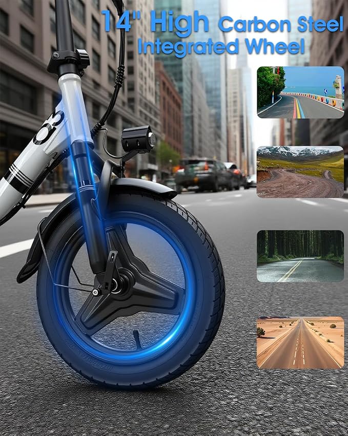 APYEAR Electric Bike for Adults,Ebike,14"/26" Folding Ebike,Electric Bicycle with 500/750W Motor,576Wh Remove Battery,20/40+ Miles,20/25Mph,Multi-Shock Absorption,Lightweight,Commuting Mini E Bikes