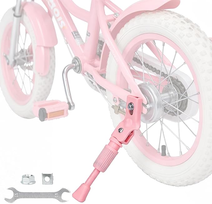 ZUKKA Bike Kickstand 16 Inch for Kids Bike Adjustable Aluminum Alloy Kickstand for Bicycles with Anti-Slip Pad for Kids Bike Universal Fit for Mountain Road Bikes
