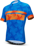 Men's Cycling Jersey Short Sleeve Bike Shirts Bicycle Jacket with Pockets