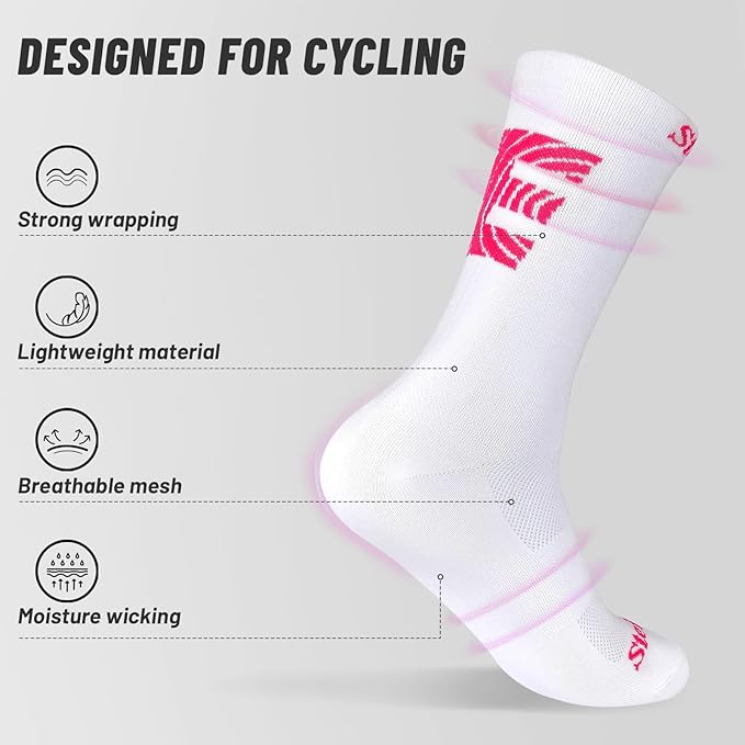 Cycling Socks, Four SeasonsUnisex Breathable, Suitable for Cycling (One Size)