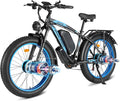 5000w Dual Motor Electric Bicycles, 60V Battery E-Bike with 45 MiIe P-Hour Electric Bike for Adults, 26 Fat Tire Hunting Ebike for All Terrain, Full Suspension Electric Ebike