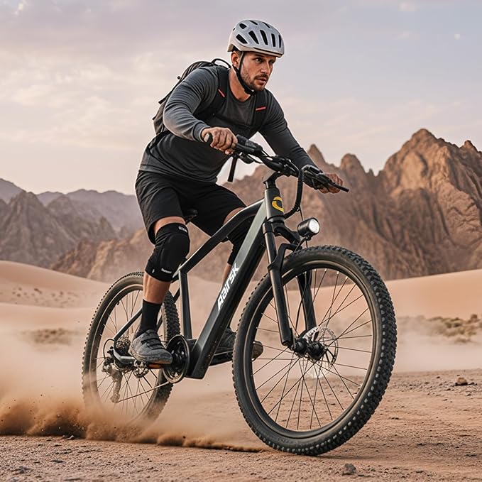 Electric Bike 24" / 26", 22Mph Speed & & Peak 750W Motor, 360Wh Lithium Battery & 7-Speed Gear, Max Range 40+ Miles(Pedal-Assist), Electric Mountain Bicycle for Adults Women Men
