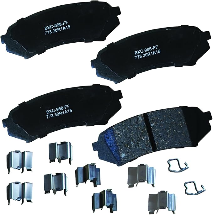 Bendix Premium SBC773 Ceramic Rear Brake Pads for Lexus LX470 2007-1998, Toyota Land Cruiser 2007-1998