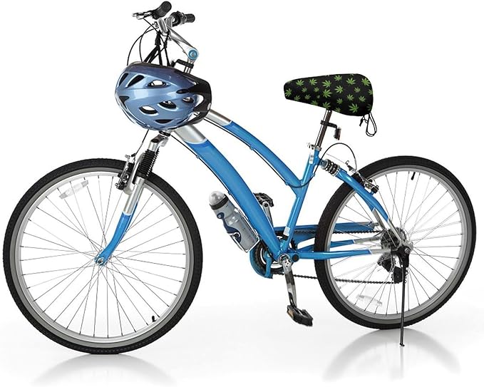 Adjustable Exercise Bike Seat Cover, Soft Cushion Indoor Outdoor Dust Resistant Protection