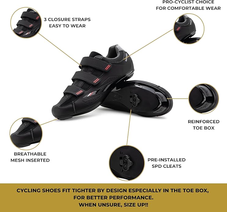 Tommaso Strada Mens SPD & Peloton Shoes—Ready-to-Ride with Peloton Delta Cleat or SPD Cleats for Indoor Bikes—Explore Vareity Cycling Shoes & Bike Accessories.