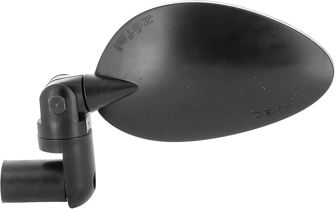 Zefal Cyclop Bar-End Bike Mirror – Foldable Rearview for Road, Hybrid & E-Bikes | 46 cm2 Convex Chrome ABS, Reversible Mount 16–22 mm, 3-Axis Adjustable, 60 g