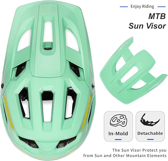 BATFOX Bike Helmet,Mountain Bike Helmet Helmets for Men Women Adults Youth