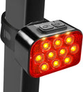 BUCKLOS Bike Lights Front and Back for Night Riding, 10 LED Ultra Bright 8+9 Modes USB Rechargeable Bicycle Headlight and Tail, IPX6 Waterproof 1100mAh Bikes Light Set, 35 Hrs Long Battery Powered