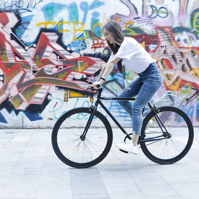 AVASTA Single-Speed Fixed Gear Urban Commuter Fixie Bike Flip Flop Hub Bicycle, Multiple Colors