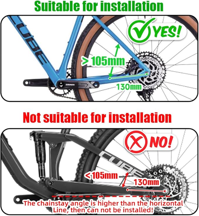 RBRL Bike Kickstand Aluminium Alloy, Bicycle Side Stand Universal for 26''-29'', Stable Bicycle Kickstand for Mountain Bike/Road Bike/MTB, Height Adjustable with Non-Slip Rubber Foot