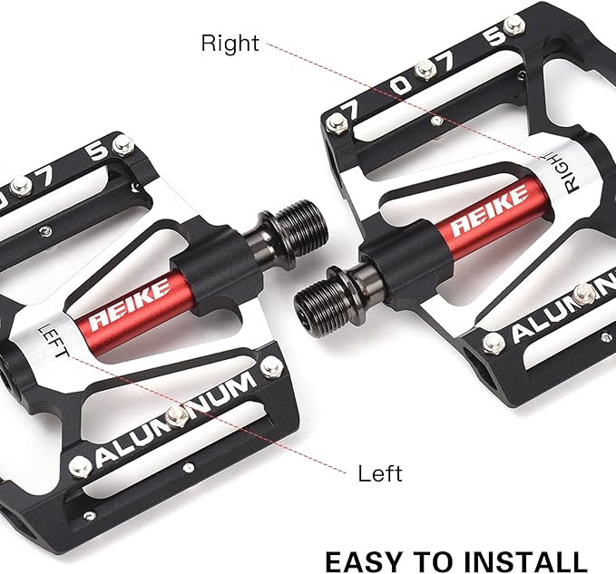 Bike Pedals, Mountain Bike Pedals Lightweight Aluminum Bicycle Pedals Road Bike Cycling Pedals Platform