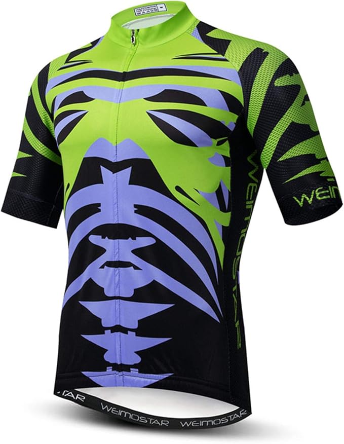 JPOJPO USA Cycling Jersey Men Road Bike Shirt Summer Biking Tops Short Sleeve Bicycle Clothes Cycle Wear Breathable