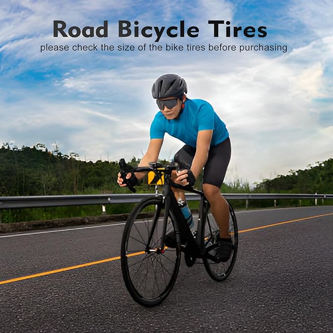 26x1.75 Bike Tires 2PCS, HUIOK 26 Inch Replacement Kits Bicycle Tires with 2 Tubes and 2 Levers