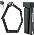 Folding Bike Lock - Award Winning Patented Lightweight High Security Bicycle Lock - Heavy Duty Anti Theft Smart Secure Guard with Key and Case for Bikes or Scooter