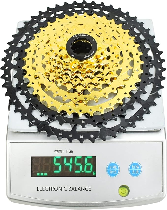 VG SPORTS 8/9/10/11/12 Speed Ultra-Light Bike Cassette for Mountain Bike 11-40T/11-42T/11-46T/11-50T/11-52T MTB Cassette Lightweight Aluminum Bracket Cassette