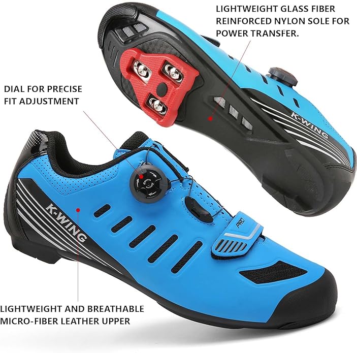 Unisex Cycling Shoes Compatible with pelaton Indoor Road Bike Shoes Mountain Bike Shoes for Men and Women Delta Cleats Clip Outdoor Pedal Bicycle Shoes MTB Shoes for Men