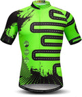 Weimostar Men's Cycling Jersey Short Sleeve Bike Clothing Multicolored Diamond