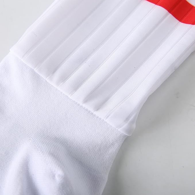 Mens Compression Socks Anti Slip Silicone Aero Socks White Line Men Bicycle Sport Running Socks