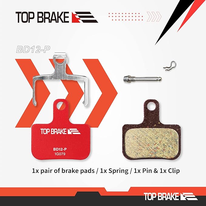 TOP BRAKE Disc Bike Brake Pads Compatible with SRAM Level Ultimate/T/TL/TLM B1, Force eTap AXS, Red eTap AXS (Gen. 2) | MTB eMTB Gravel Cross-Country(XC) Racing Trail