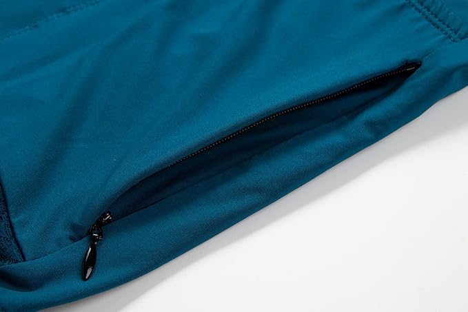 Men's Cycling Jersey Zipper Pocket Short Sleeve Lightweight Aero Race Fit Bike Jersey, UPF 50+ Biking Cycling Shirt