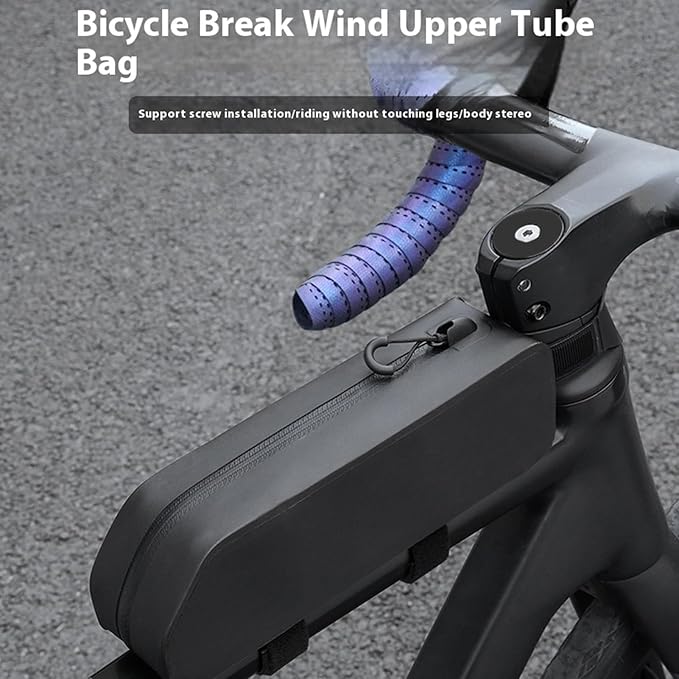 LAFANDE Bike Frame Bag, Waterproof Bike Top Tube Bag, Bicycles Front Frame Bag Top Tube Bike Pouch, Cycling Tools Storage Bag for Road Mountain bicycles Outdoor Cycling Travel Hiking